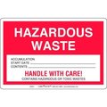 American Labelmark Co LabelMaster® HWAV Hazardous Waste Label, PVC-Free Film Stock, 100/Pack HWAV